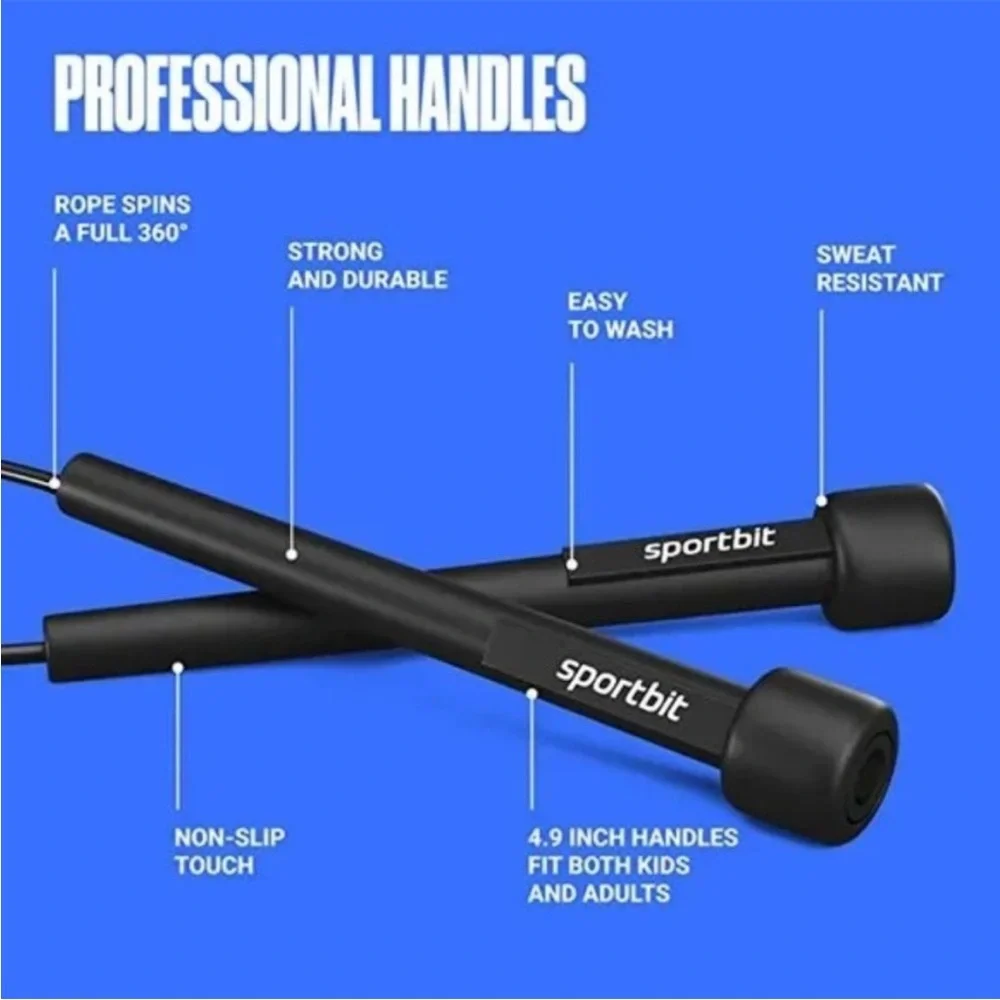 🆕 SPORTBIT • Speed Skipping Jump Rope - Picture 4 of 4